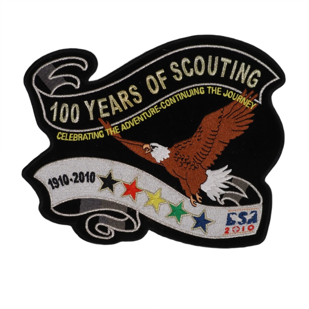 BSA Boy Scouts 100 Years of Scouting‎ Eagle Patch 1910-2010 Embroidered